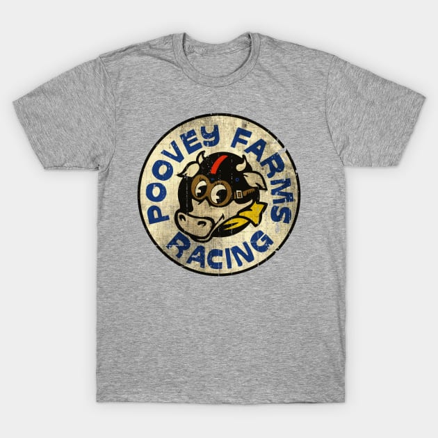 Vintage Poovey Farms Racing T-Shirt by Niko Neon